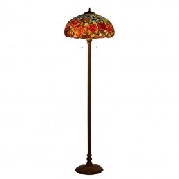 Lámpara de pie de cristal...