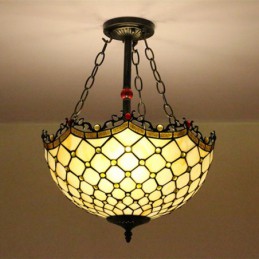 Lámpara de techo Tiffany de...