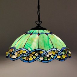 Lámpara colgante de vidrio...