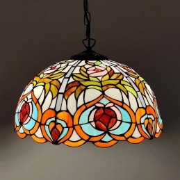 Lámpara colgante de vidrio...