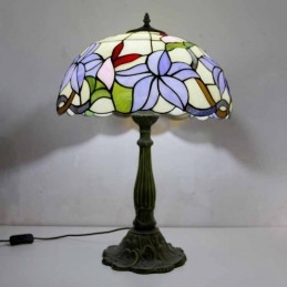 Lámpara de mesa de vidrio...