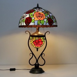 Lámpara de mesa de cristal...