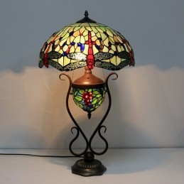 Lámpara de mesa de cristal...